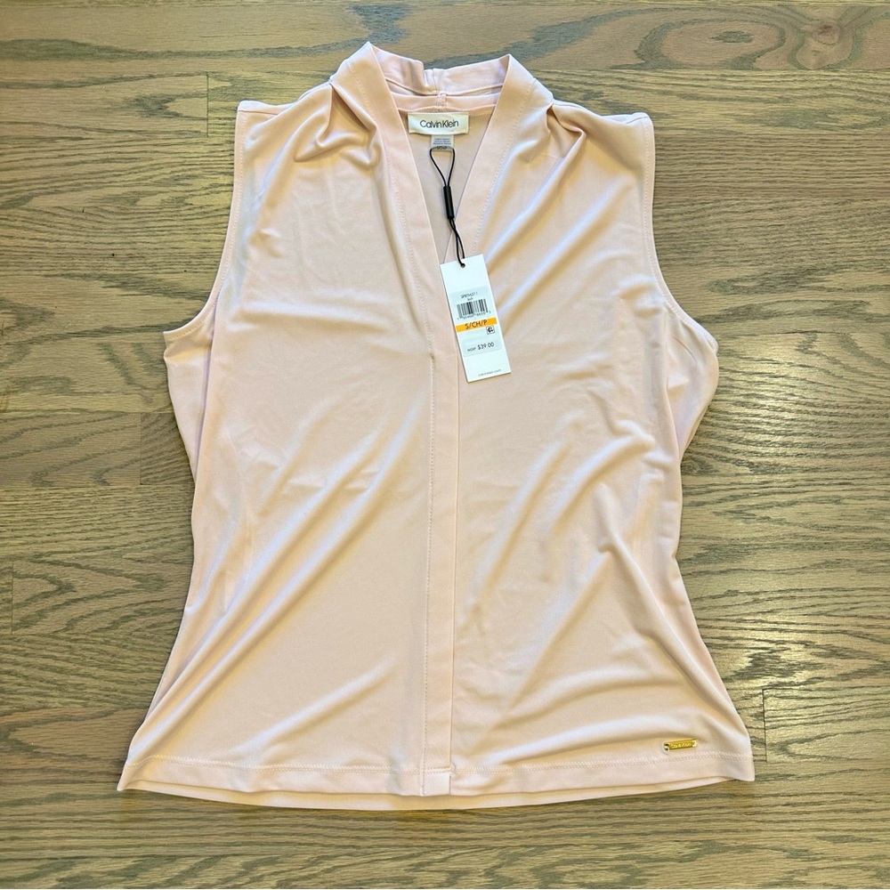 NWT Calvin Klein Women's Blouse - Soft Pink